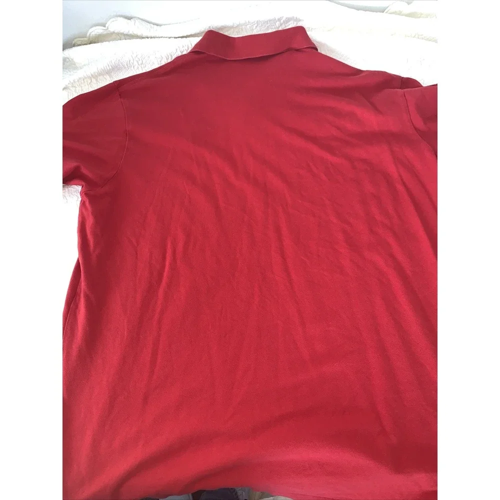 POLO Ralph Lauren Shirt Mens Red Big Pony Short Sleeve Cotton‎ 3XL 3xlt Tall